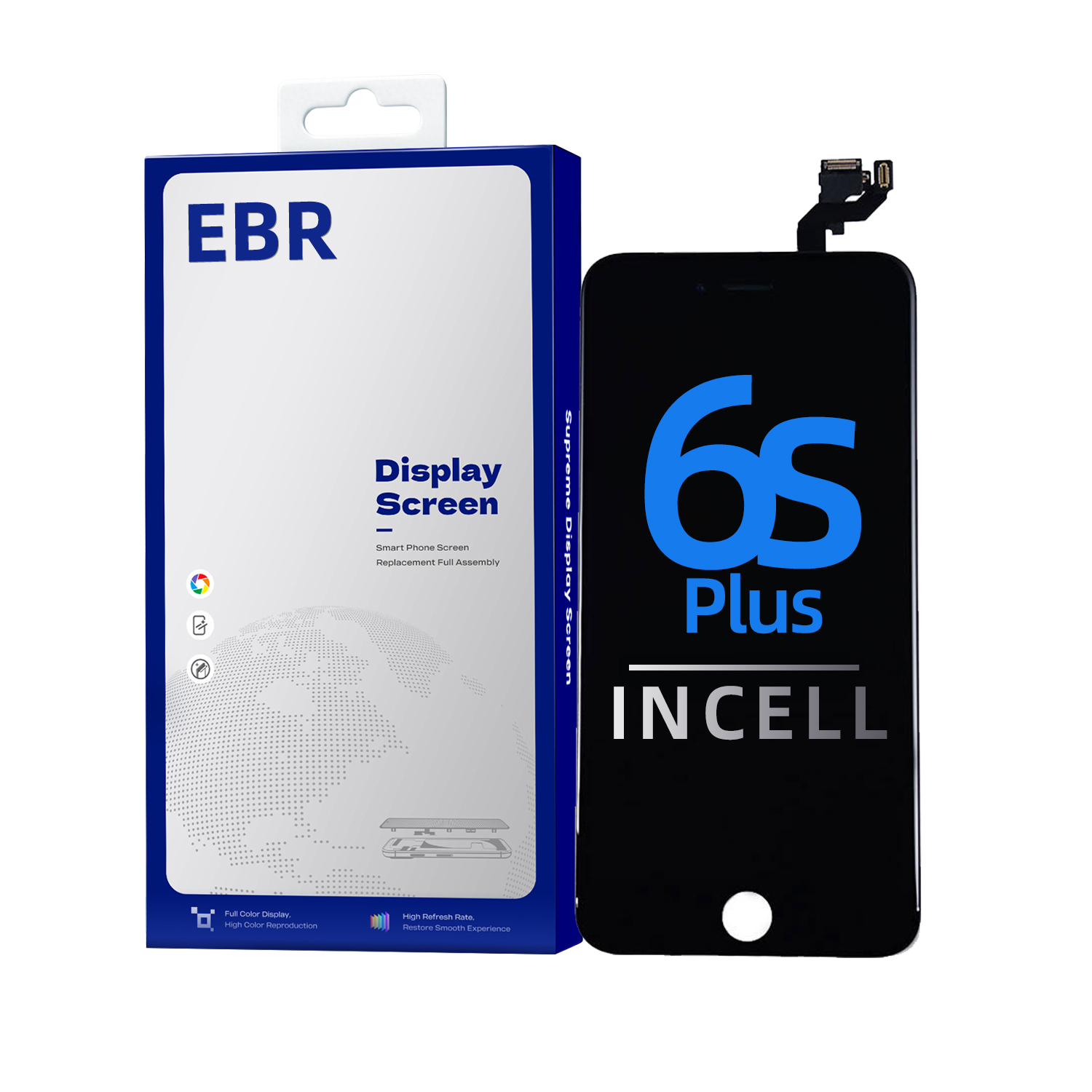 EBR LCD Screen with Small Parts for iPhone 6S Plus (5.5"), Black
