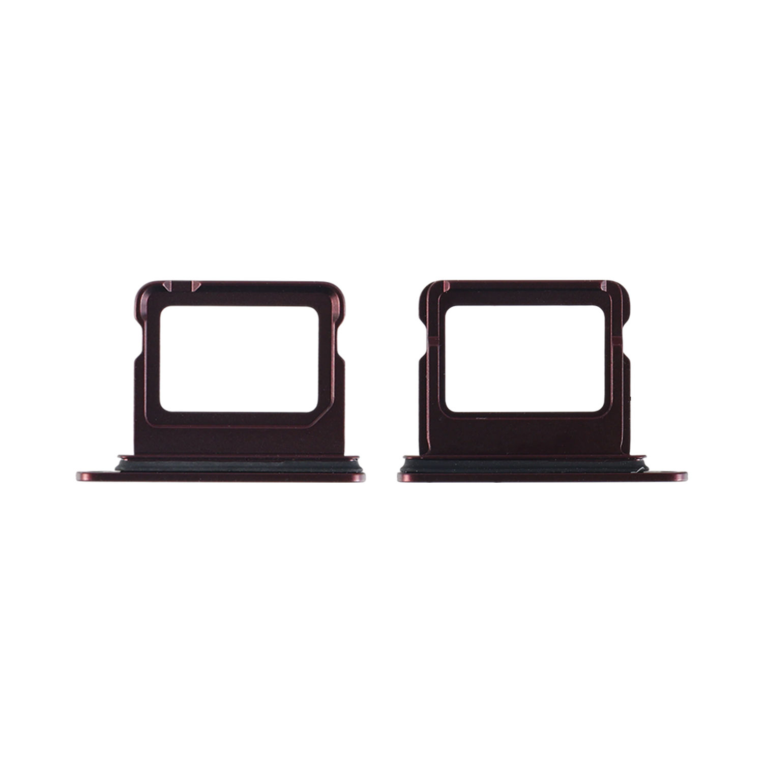 Single SIM Card Tray for 18 Pro/18 Pro Max, Ori, Burgundy