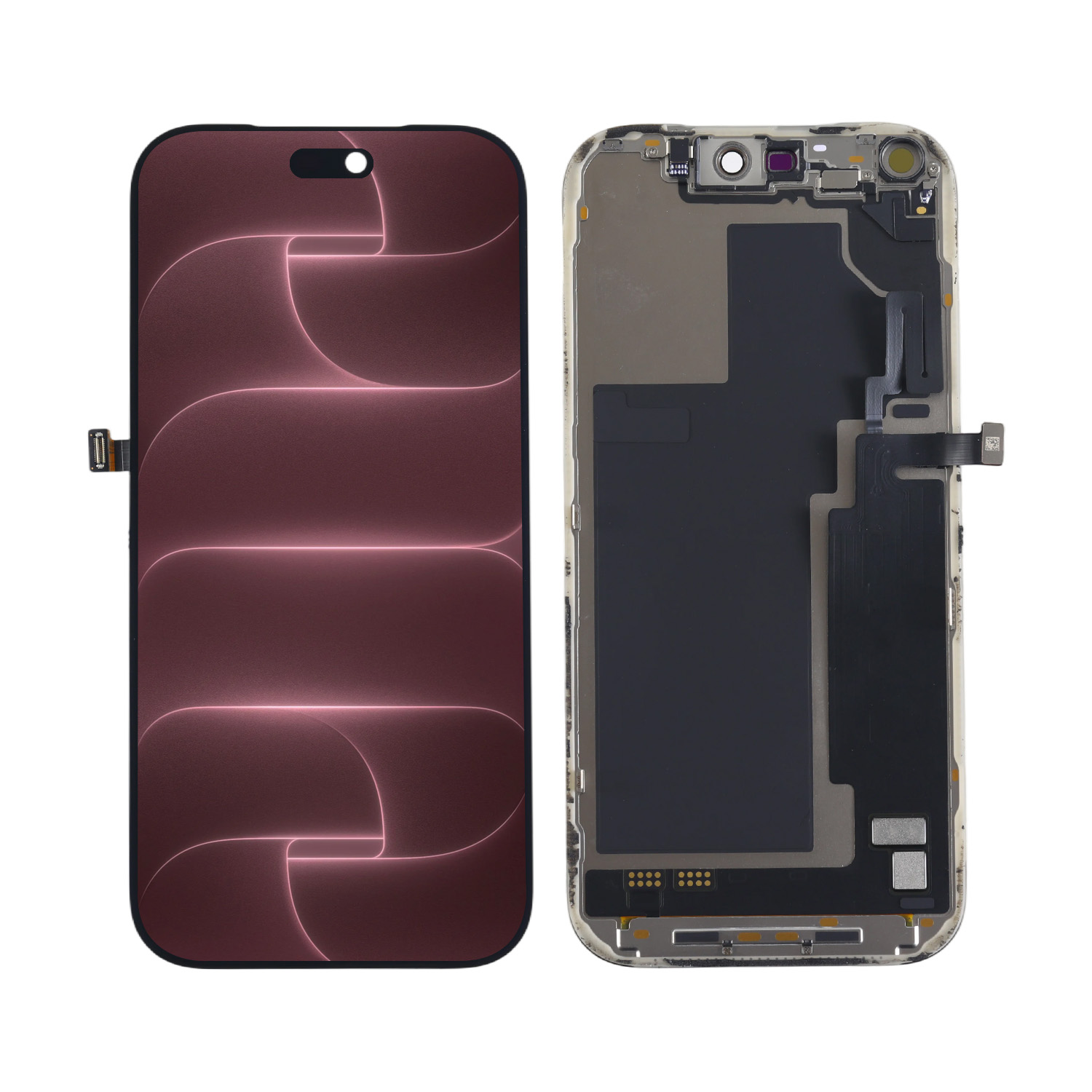 OLED Screen with Ori Proximity Sensor Flex for iPhone 18 Pro 6.3", Ori Pulled, Black, (Restart ＆ Finish Repair)